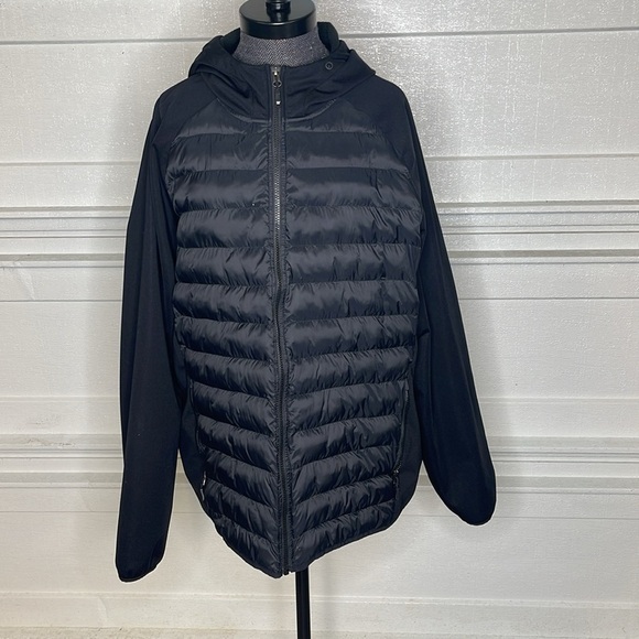 32 Degrees Heat Black Outerwear Jacket With Hood Size XL - Picture 1 of 5